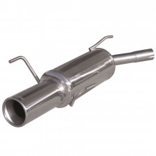 Echappement Inoxcar Silencieux Arrière 1X102 OPEL CORSA C 1.4 16V 90CV 2000-2003 diam 45