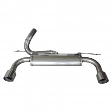 Scarico Inoxcar Silenziatore Terminale 1X102 RACING destra+sinistra FORD FOCUS Mk2 2.5T RS (305CV) dopo il 2009 diam 60