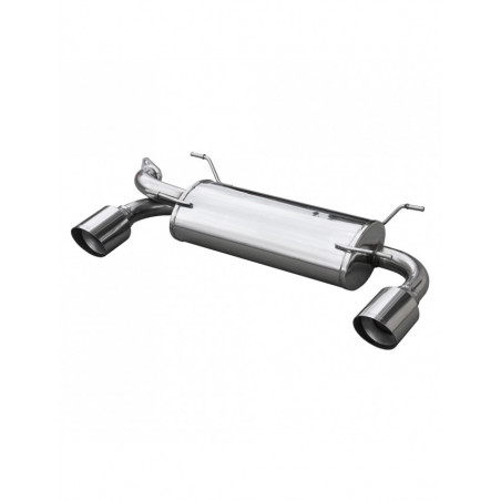 Scarico Inoxcar Silenziatore Terminale 1X102 RACING destra+sinistra TOYOTA GT 86 2.0 (200CV) dopo il 2012