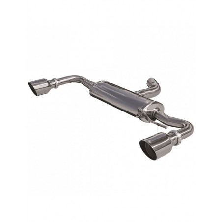 Scarico Inoxcar Silenziatore Terminale 1X102 RACING destra+sinistra VOLKSWAGEN MAGGIOLINO 2.0 TFSI (200CV) dopo il 2012 diam 65