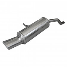 Scarico Inoxcar Silenziatore Terminale 1X120X80  RENAULT Clio 3 1.2 TURBO (100CV) dopo il 2009  diam 40