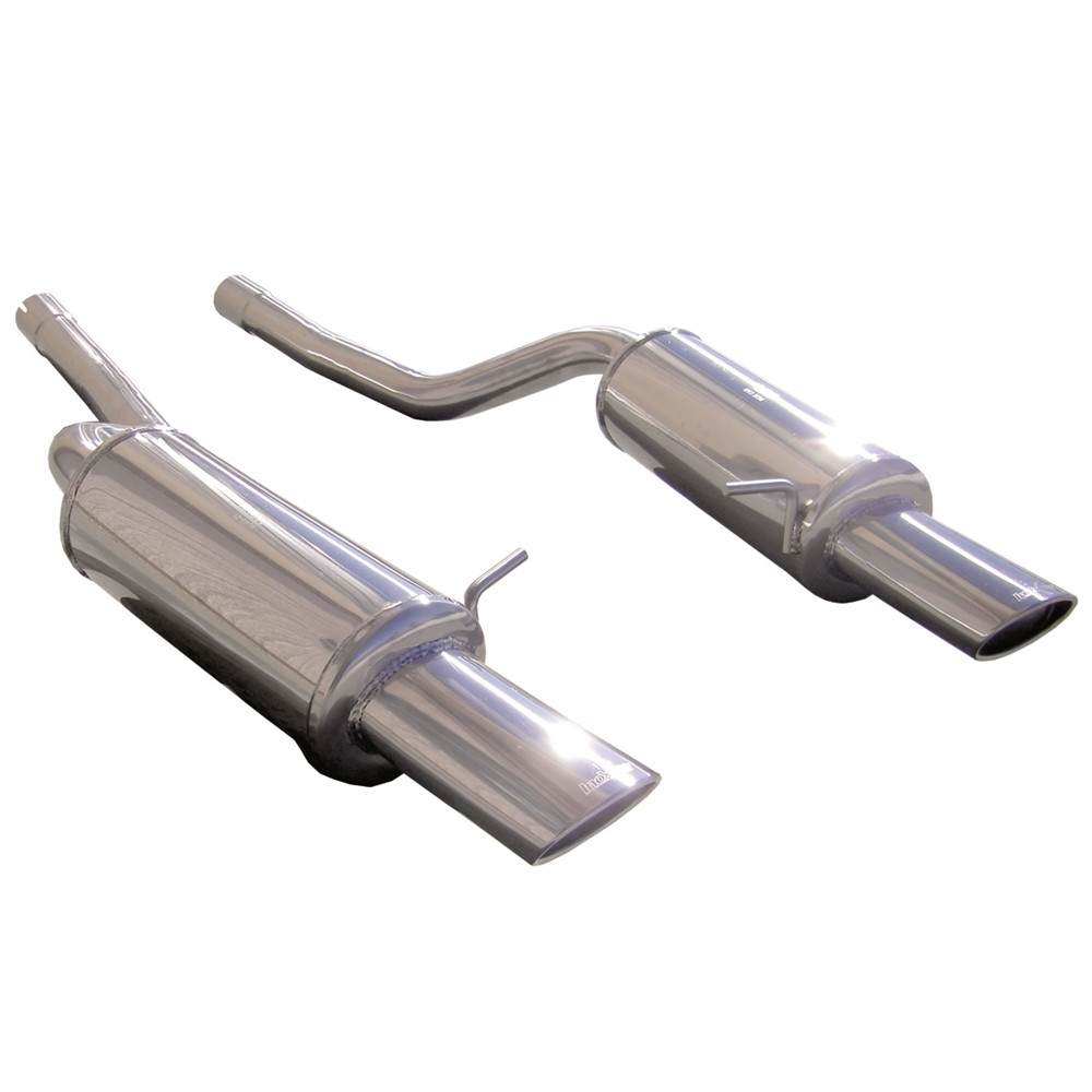 Inoxcar Exhaust Rear Silencer 1X120X80 right+left AUDI A6 (Type 4B) RS6 4.2i V8 (450HP) 2002-2004 - IC-AUA601120 - AUA6.01.120 - 3661768111833