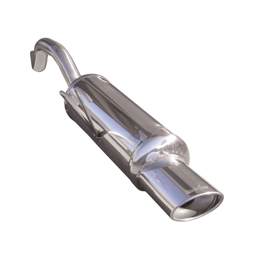 Scarico Inoxcar Silenziatore Terminale 1X120X80 FIAT PUNTO (Tipo 188) 1.2 16V SPORTING (80CV) 1999-2003 diam 42 - IC-FIPN08120 - FIPN.08.120 - 3661768114094