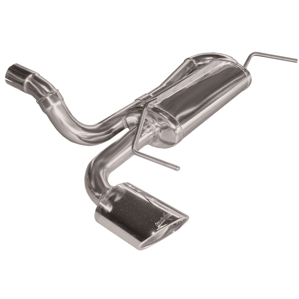 Inoxcar Exhaust Rear Silencer 1X120X80 Oblique OPEL ASTRA J 1.6 TURBO S (180HP) after 2010 - IC-OPAS37SB - OPAS.37.SB - 3661768293904