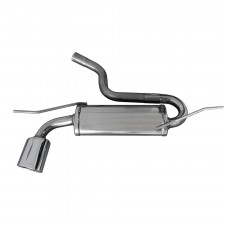 Echappement Inoxcar Silencieux Arrière 1X120X80 Oblique SEAT LEON II Type 1P 1.4 Tsi 125CV après 2010