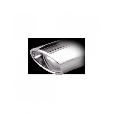 Scarico Inoxcar Silenziatore Terminale 1X120X80 Obliquo VOLKSWAGEN GOLF 5 2.0 FSI (150CV) dopo il 2003 diam 55