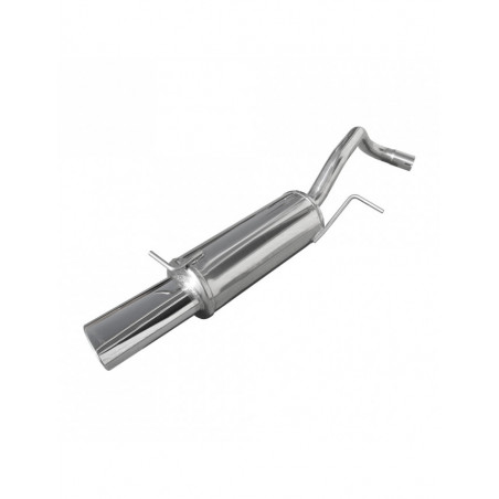 Scarico Inoxcar Silenziatore Terminale 1X120X80 Obliquo VOLKSWAGEN POLO (tipo 6R) 1.4 16V GTi (180CV) dopo il 2010  diam 55
