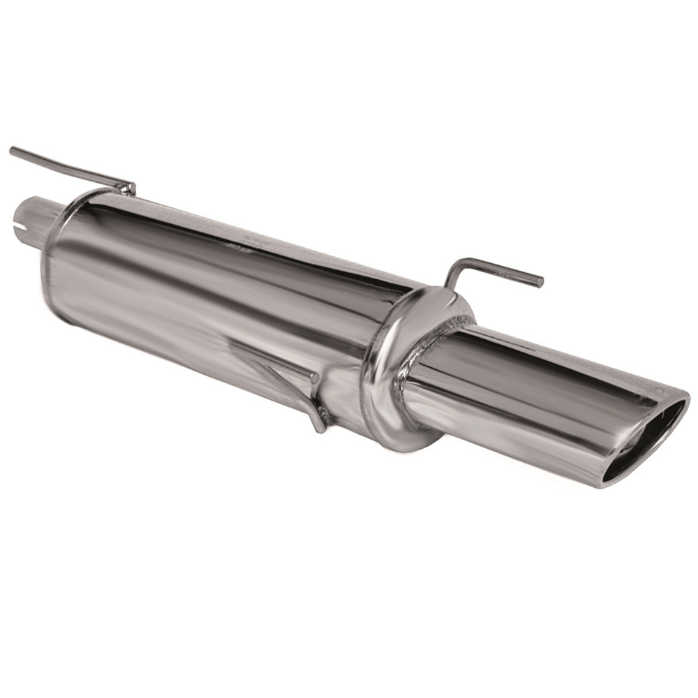 Inoxcar Exhaust Rear Silencer 1X120X80 OPEL ASTRA F 1.6 (75HP) 3 Fixations after 1996 - IC-OPAS06120 - OPAS.06.120 - 3661768283325