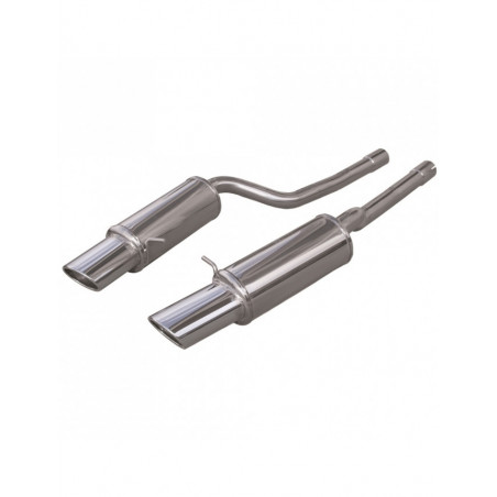Echappement Inoxcar Silencieux Arrière 1X150X105 droit+gauche AUDI A6 Type 4B RS6 4.2i V8 450CV 2002-2004