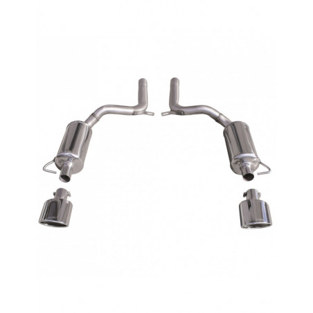 Inoxcar Exhaust Rear Silencer 1X150X105 Oblique right+left AUDI A6 (Type 4F) RS6 5.0 V10 BiTurbo (580HP) 2008-2010