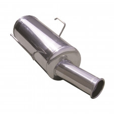 Inoxcar Exhaust Rear Silencer 1X76 Retrò Style CITROEN SAXO 1.6 16V VTS (118HP) after 1999 diam 50