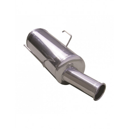 Inoxcar Exhaust Rear Silencer 1X76 Retrò Style CITROEN SAXO 1.6 16V VTS (118HP) after 1999 diam 50
