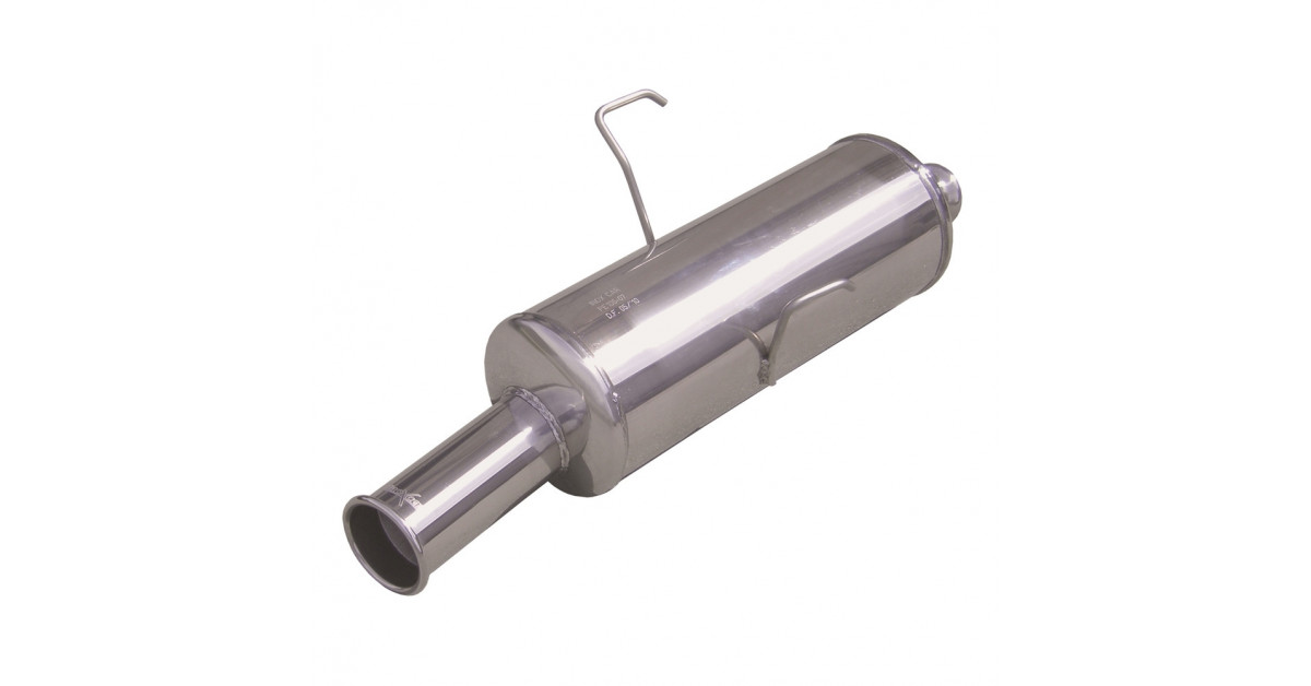 Inoxcar Exhaust Rear Silencer 1X76 Retrò Style PEUGEOT 106 MK 2 1.6 16V RALLYE / GTi / 1.6 16V 1996-2003