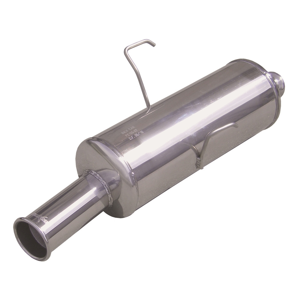 Scarico Inoxcar Silenziatore Terminale 1X76 Retrò Style PEUGEOT 106 fase 2 1.6 16V RALLYE / GTi / 1.6 16V 1996-2003 - IC-PE10607RT - PE106.07.RT - 3661768315613