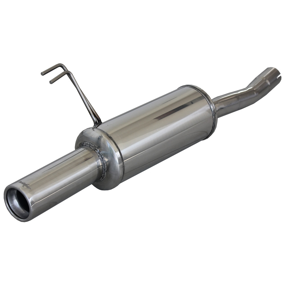 Inoxcar Exhaust Rear Silencer 1X80 FIAT PUNTO (Type 176) 1.4 GT TURBO (131HP) before 1999 diam 54 - IC-FIPN0680 - FIPN.06.80 - 3661768114001