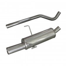 Echappement Inoxcar Silencieux Arrière 1X80 FIAT PUNTO Type 188 1.8 16V HGT 131CV 1999-2003 diam 50