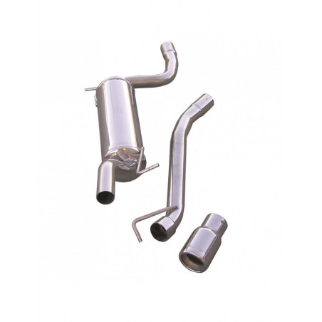 Scarico Inoxcar Silenziatore Terminale 1X80 FORD FOCUS 1er  serie 1.8 16V (115CV) 1999-2004 diam 50