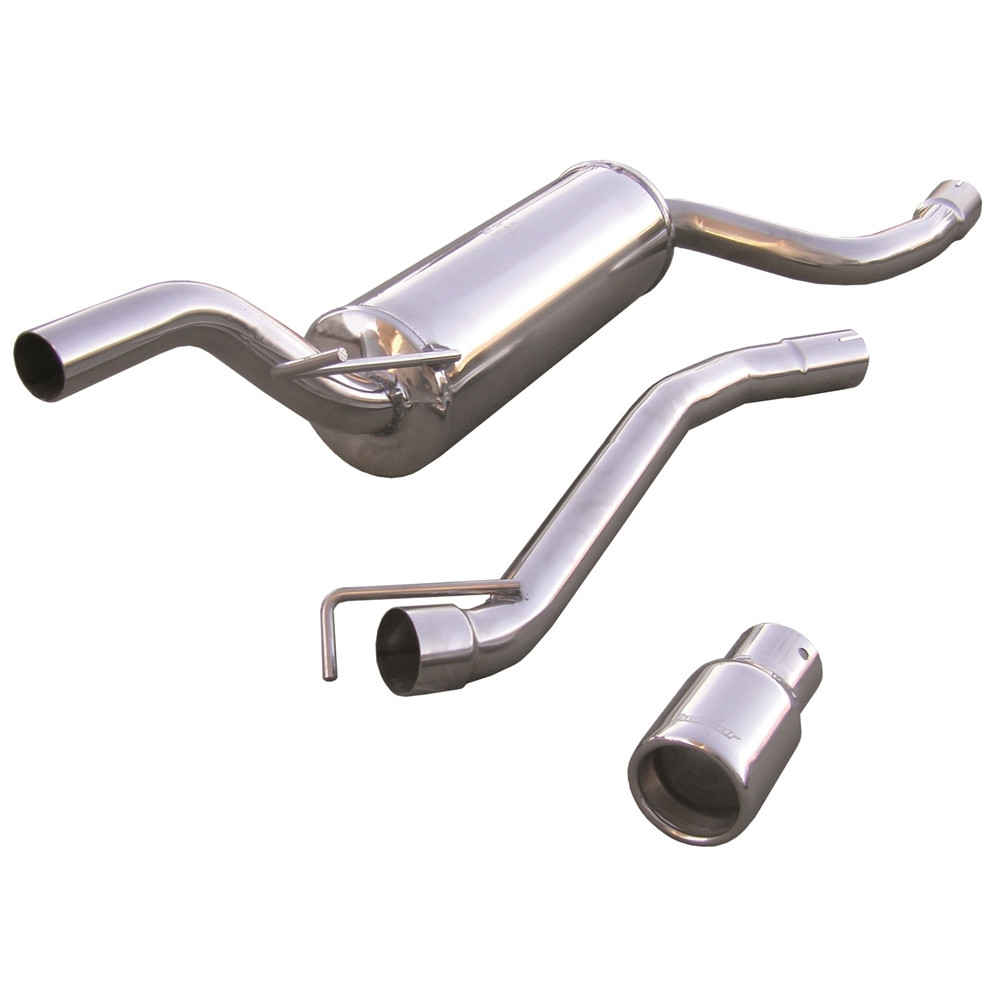 Inoxcar Exhaust Rear Silencer 1X80 FORD FOCUS 1st  serie 1.8 TDCi (100HP) 1999-2004 diam 55 - IC-FOFO0480 - FOFO.04.80 - 3661768906170