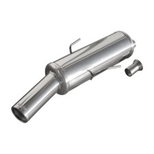 Uitlaat Inoxcar Achterdemper 1X80 PEUGEOT 205 1.6 89CV 1989-1997 - IC-PE2050480 - PE205.04.80 - 3661768316641
