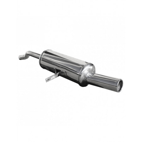 Scarico Inoxcar Silenziatore Terminale 1X80 RENAULT CLIO 3 1.4 16V (98CV) dopo il 2005 diam 45