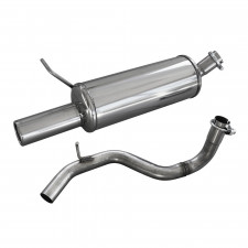 Echappement Inoxcar Silencieux Arrière 1X80 VOLKSWAGEN GOLF 4 1.8 20V 125CV 1997-2003 diam 50