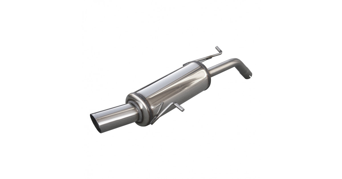 Inoxcar Exhaust Rear Silencer 1X90 RALLY PEUGEOT 207 CC 1.6 16V (120HP) after 2007