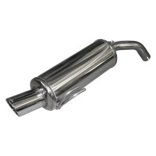 Achterdemper Inoxcar 1x90 X-RACE Mitsubishi Colt CZT 1.5 Turbo 150pk na 2005 - IC-MICZT01XR90 - MICZT.01.XR90 - 3661768261354