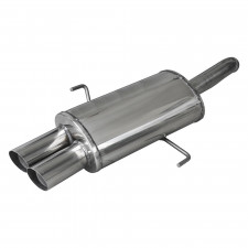 Scarico Inoxcar Silenziatore Terminale 2X76 RACING ALFA ROMEO 156 1.9 JTD (140CV) dopo il 1997 diam 54