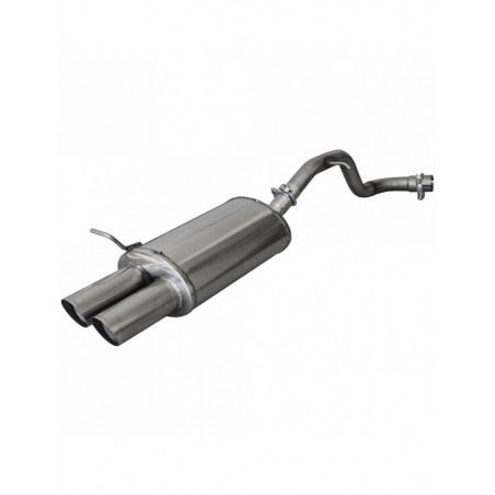Echappement Inoxcar Silencieux Arrière 2X76 RACING VOLKSWAGEN GOLF 4 1.9 TDI 110CV 1997-2002 diam 55