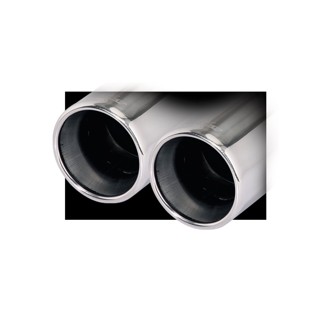 Sistem de evacuare Inoxcar, amortizor de zgomot spate 2X80 pentru AUDI A3 tip 8P 3.2 V6 4WD 250CV fabricat după 2006, diametru 6 - IC-OVAU1880 - OVAU.18.80 - 3661768306499