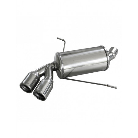 Scarico Inoxcar Silenziatore Terminale 2X80 BMW E87 serie 1 116i - 118i dopo il 2004