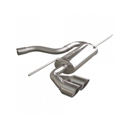 Scarico Inoxcar Silenziatore Terminale 2X80 RACING AUDI A3 (Tipo 8P) 1.9 TDI (105CV) dopo il 2003 diam 55