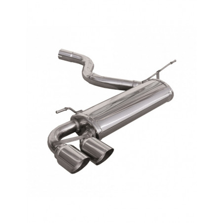 Scarico Inoxcar Silenziatore Terminale 2X80 RACING BMW F21 serie 1 2.0 Turbo 125i (218CV) dopo il 2013