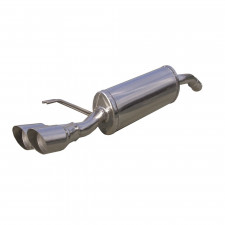 Inoxcar Exhaust Rear Silencer 2X80 RACING FIAT Bravo (Type 198) 1.4 T-JET SPORT (150HP) after 2007 diam 54