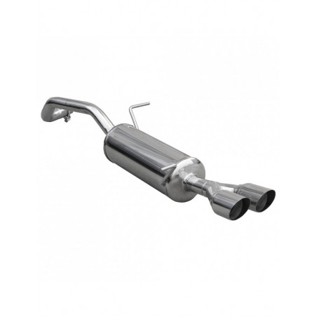 Scarico Inoxcar Silenziatore Terminale 2X80 RACING SEAT IBIZA SC (Tipo 6J) 1.2 Tsi (105CV) dopo il 2011
