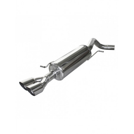 Scarico Inoxcar Silenziatore Terminale 2X80 RACING VOLKSWAGEN POLO (tipo 6C) 1.8 GTi (192cv) dopo il 2015  diam 55