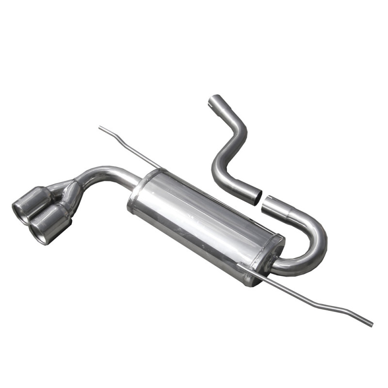 Uitlaat Inoxcar Achterdemper 2X80 SEAT LEON II Type 1P 1.9 TDI 105HP na 2005 diam 55 - IC-SELE1180 - SELE.11.80 - 3661768344095