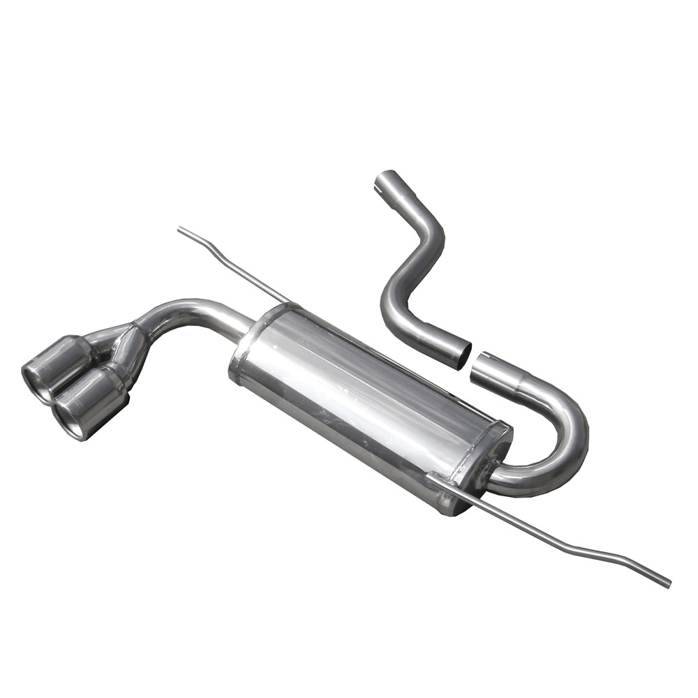 Sistem de evacuare Inoxcar, amortizor de zgomot spate 2X80, SEAT LEON II, tip 1P, 1.9 TDI, 105 CV, după 2005, diametru 55 - IC-SELE1180 - SELE.11.80 - 3661768344095
