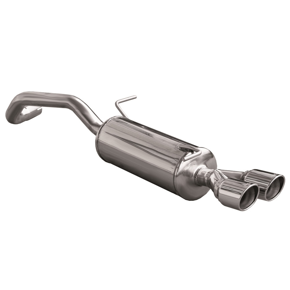 Scarico Inoxcar Silenziatore Terminale 2X80 X-RACE AUDI A1 (Tipo 8X) 1.4 TURBO (122cv) dopo il 2011 - IC-AUA104XR80 - AUA1.04.XR80 - 3661768102152