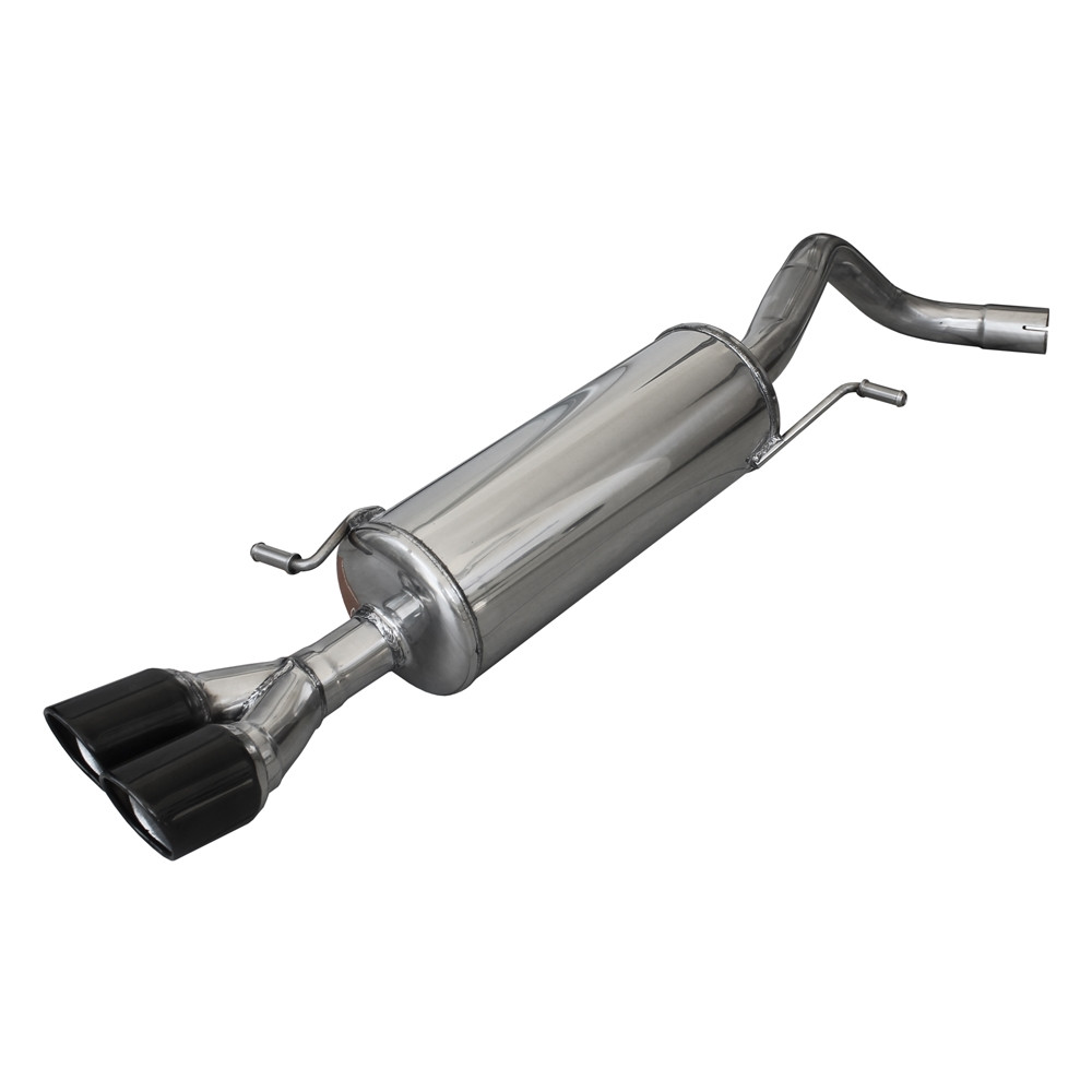 Inoxcar Exhaust Rear Silencer 2X80 X-RACE BLACK EDITION VOLKSWAGEN POLO (type 6C) 1.8 GTi (192HP) after 2015  diam 55 - IC-WPO21XR80BLK - WPO.21.XR80 BLACK - 3661768369180