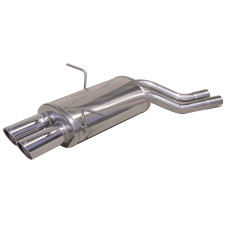 Uitlaat Inoxcar Achterdemper 2X80 X-RACE BMW E46 320i 150CV na 1998 - IC-OVBM08XR80 - OVBM.08.XR80 - 3661768308578