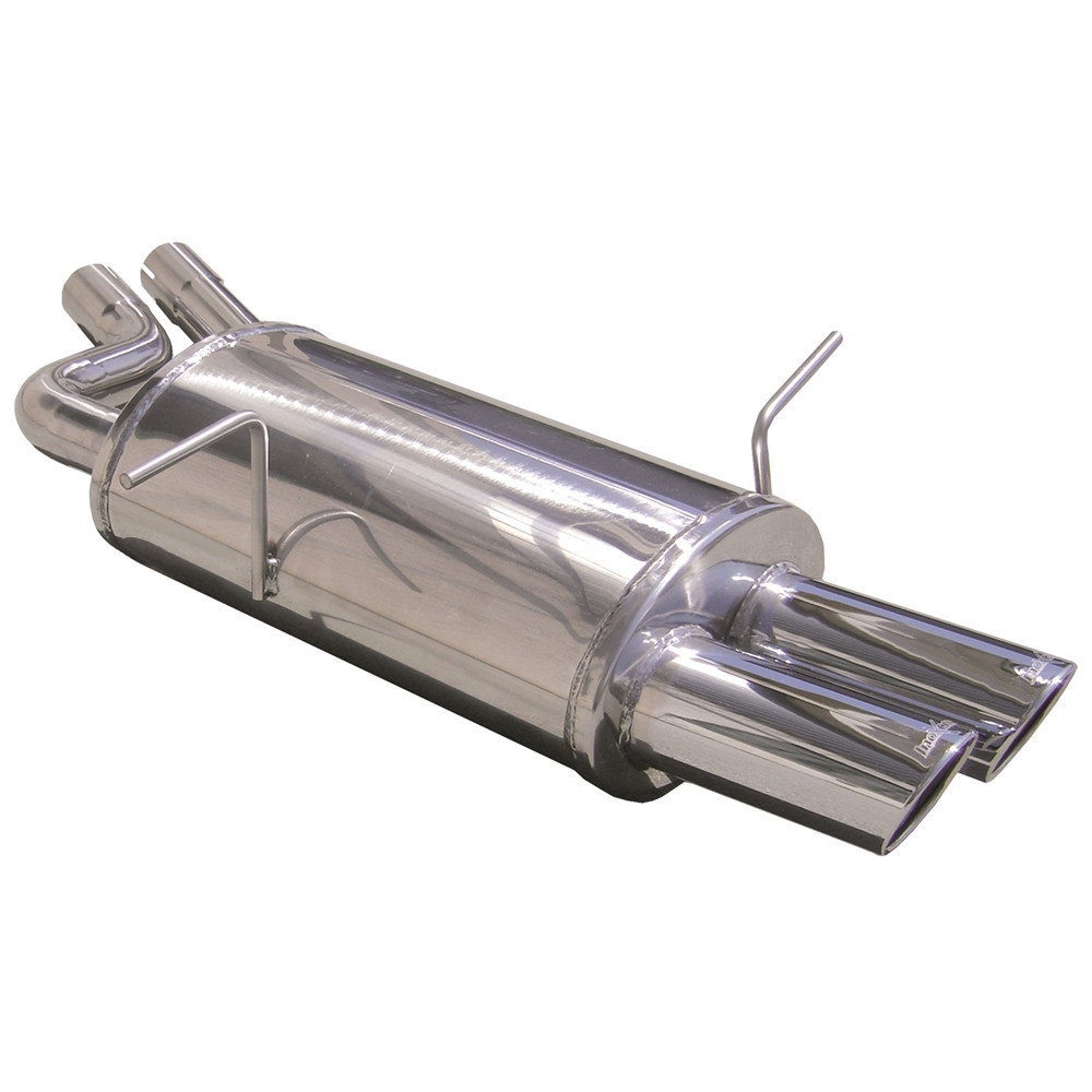 Inoxcar Exhaust Rear Silencer 2X80 X-RACE BMW E46 330i-Ci-Xi (230HP) after 2000 - IC-OVBM10XR80 - OVBM.10.XR80 - 3661768397992