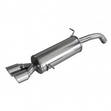 Scarico Inoxcar Silenziatore Terminale 2X80 X-RACE FORD FIESTA Mk7 (‘13) 1.6 ST (180CV) dopo il 2013 diam 54