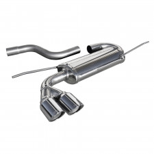 Inoxcar Exhaust Rear Silencer 2X80 X-RACE VOLKSWAGEN SCIROCCO 2.0 TDi (170HP) after 2008
