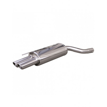 Scarico Inoxcar Silenziatore Terminale 2X90X70 BMW E46 320D (150CV) dopo il 1999 diam 60