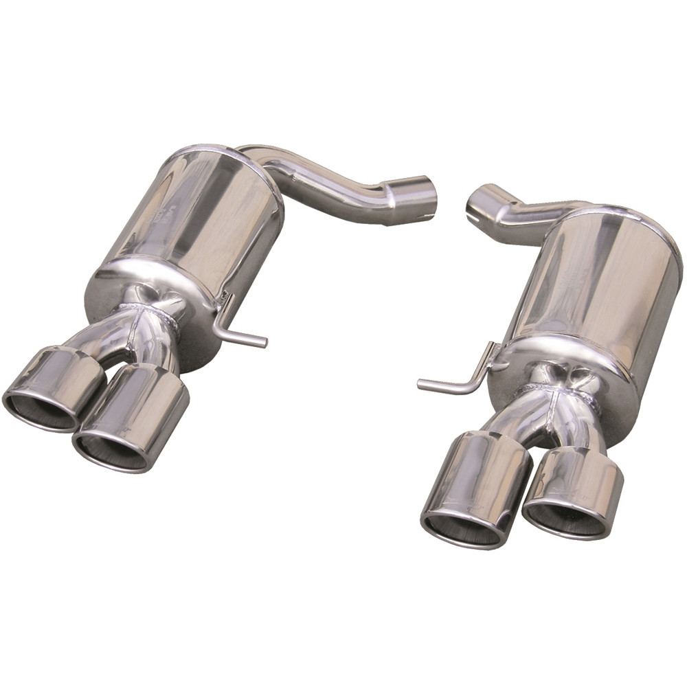 Inoxcar Exhaust Rear Silencer 2X90X70 right+left AUDI A4 (Type B8) S4 before 3.0 TFSI (333HP) after 2009 - IC-AUA41290 - AUA4.12.90 - 3661768111673