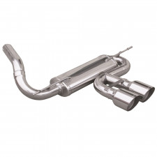 Scarico Inoxcar Silenziatore Terminale Centrale 2X102 RACING FORD FOCUS Mk3 (tipo MK3) 2.0T ST (250CV) dopo il 2012 diam 60