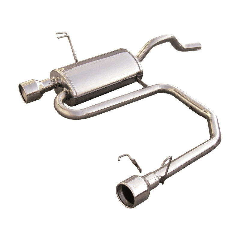 Inoxcar uitlaatdemper achter rechts + links 1X102 FIAT PUNTO Type 188 1.2 16V SPORTING 80CV 1999-2003 diam 42 - IC-TWFI02102 - TWFI.02.102 - 3661768364765