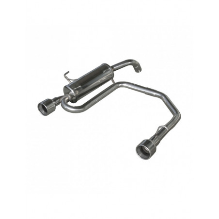 Echappement Inoxcar Silencieux Arrière droit + gauche 1X102 RENAULT CLIO 2 RS 2.0 phase2 172CV 2002-2003 diam 54