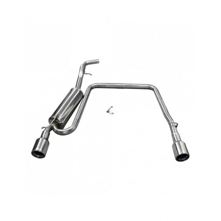 Scarico Inoxcar Silenziatore Terminale destra + sinistra 1X102 VOLKSWAGEN GOLF 4 1.8 20V (125CV) 1997-2003 diam 50